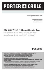 Porter-Cable PCCS500 Instruction Manual