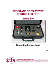 ETS 842 Operating Instructions Manual