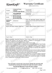 KISANKRAFT KK-P764 Operation Manual