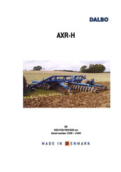 DALBO AXR-H 600 Manual