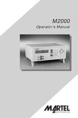 Martel M2000 Operator's Manual