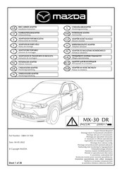 Mazda MVG 4507 F Installation Instruction