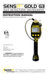 Sensit GOLD G3 Instruction Manual