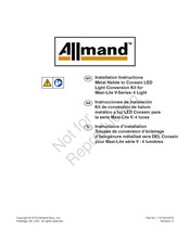 Allmand Maxi-Lite II V-Series Installation Instructions Manual