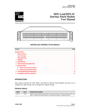 ADC DSX-1C User Manual