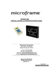 Microframe Corporation Visual-Pager 900 Series Installation And Specification Manual