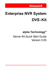 Honeywell alpha DVS-K9600 Quick Start Manual