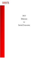 Case Communications 3611 Manual