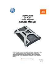 Jbl A6000GTi Service Manual