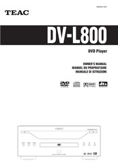 Teac DV-L800 Owner's Manual