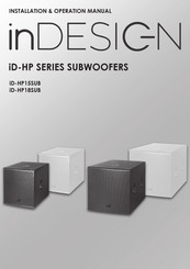 inDESIGN iD-HP15SUBW Installation & Operation Manual