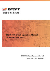 EFORT ER10-1600 Quick Operation Manual