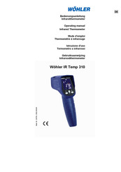 Wohler IR Temp 310 Operating Manual