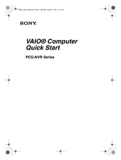 Sony VAIO PCG-NVR Series Quick Start Manual