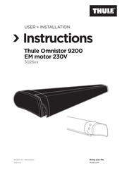 Thule Omnistor 9200 3026 Series Instructions Manual