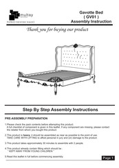 Multay Gavotte GV01 Assembly Instruction
