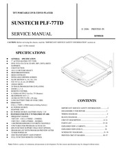 Sunstech PLF-77TD Service Manual