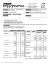 Morse KK Installation And Maintenance Instructions