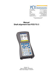 PCE Health and Fitness TU 3 Manual
