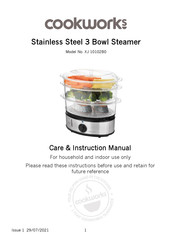 Cookworks XJ-10102B0 Care & Instruction Manual