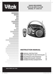 Vitek VT-3950 GY Instruction Manual