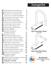 Hans Grohe Aquno Select M81 170 3jet 73837 Series Instructions For Use/Assembly Instructions