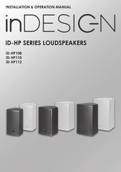 inDESIGN iD-HP110 Installation & Operation Manual