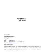 evertz 7880GS-8 Series User Manual
