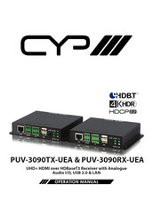 Cyp PUV-3090TX-UEA Operation Manual