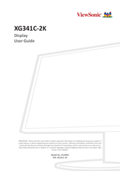 ViewSonic XG341C-2K User Manual