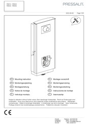 Pressalit R8022000 Mounting Instruction