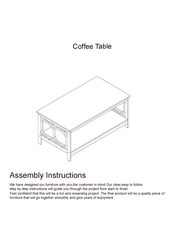 Convenience Concepts Oxford 203082 Assembly Instructions