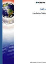 VeriFone 640m Installation Manual