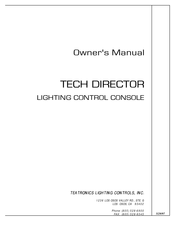 Teatronics Lighting Controls TECH DIRECTOR Owner's Manual
