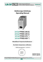 LR-Cal PYROS 140-2L Manual