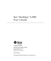 Sun Microsystems StorEdge L1000 User Manual