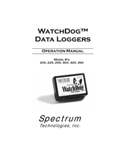 Spectrum Technologies WatchDog 400 Operation Manual