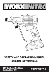 Worx Nitro WX177 Series Safety And Operating Manual