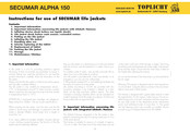 Toplicht SECUMAR ALPHA 150 Instructions For Use Manual