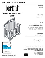 Bertini GRACELAND BR1518B4 Instruction Manual