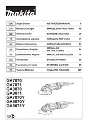 Makita GA7070Y Instruction Manual