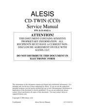 Alesis CC0 Service Manual