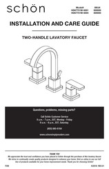 Schon HD67751W-6001 Installation And Care Manual