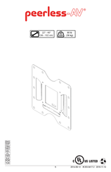 peerless-AV 0735029254386 Installation Instructions Manual