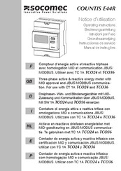 socomec COUNTIS E44R Operating Instructions Manual