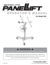 Paragon Pro PANELIFT 439 Operator's Manual