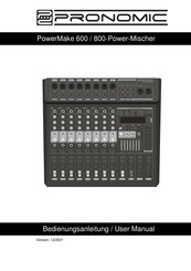 Pronomic PowerMake 600 User Manual
