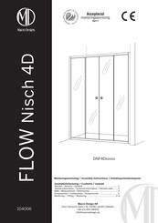 Macro Design FLOW Nisch 4D DNF4D165 Series Assembly Instructions Manual