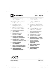 EINHELL TP-ET 18 Li BL Original Operating Instructions