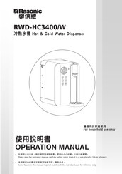 Rasonic RWD-HC3400/W Operation Manual